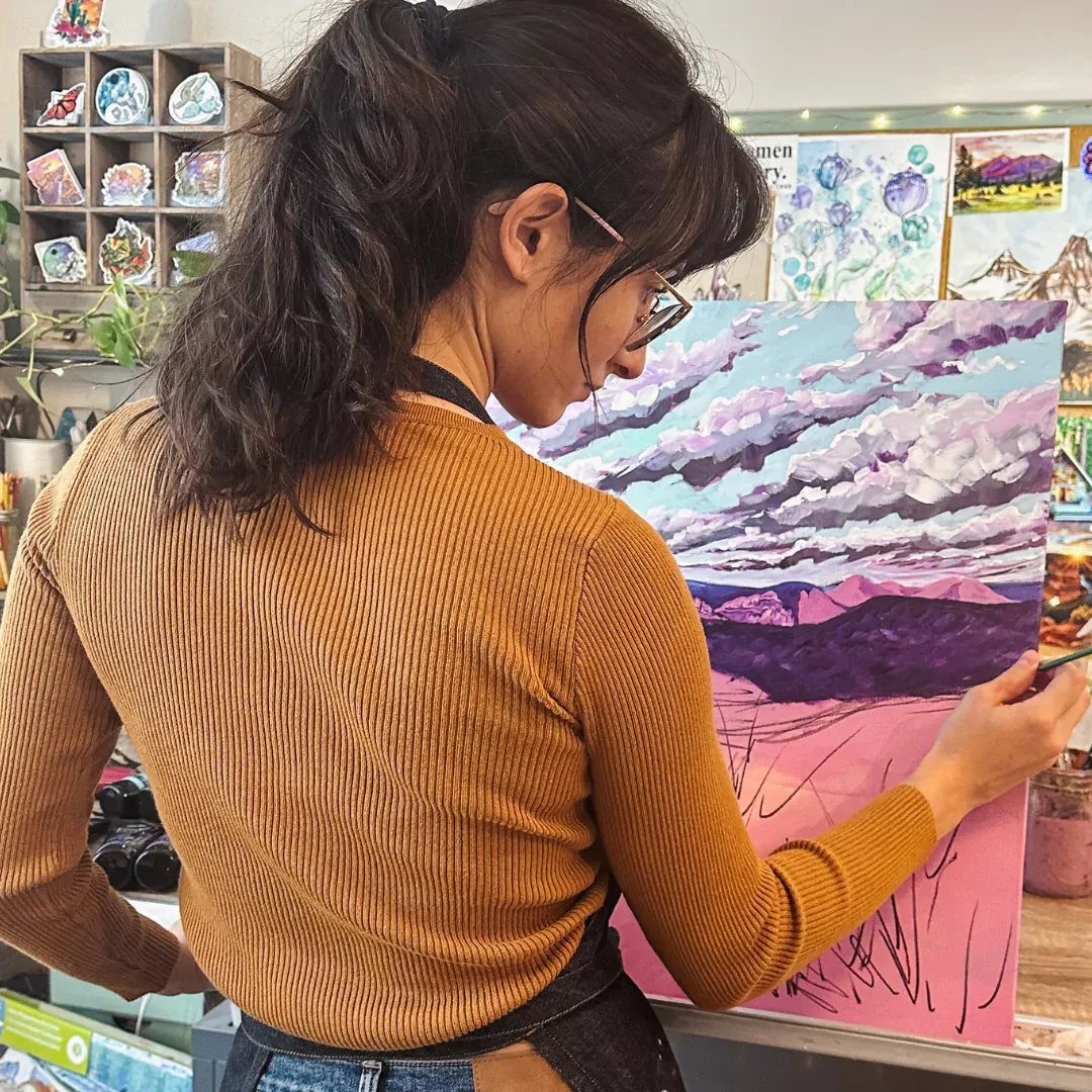 Portrait of Arizona artist Brigitte De Marco